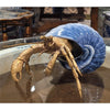 Danny's Fine Porcelain Home Decor Danny's Fine Porcelain 9L X 7W X 5H PORCELAIN / BRONZE CRAB IN SHELL- BLUE 14045