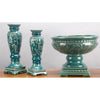 Danny's Fine Porcelain Home Decor Danny's Fine Porcelain A10-201 13.75x13.75x11 Planter W/Square Base-Turquoise