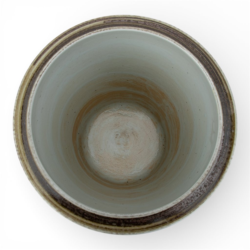 Danny's Fine Porcelain Home Decor Danny's Fine Porcelain Antique Finish Pot-Brown Rust Flower