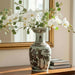 Danny's Fine Porcelain Home Decor Danny's Fine Porcelain Antique Finish Vase-Brown Rust Bird. Display It Alone Or with Flowers For