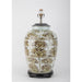 Danny's Fine Porcelain Home Decor Danny's Fine Porcelain Antique Finish Vase Lamp-Brown Rust Flower[2-830-19]