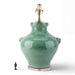 Danny's Fine Porcelain Home Decor Danny's Fine Porcelain Antique Finish Vase Lamp- Green[2-847-19) Antique Green Ceramic Vase Lamp