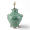 Danny's Fine Porcelain Home Decor Danny's Fine Porcelain Antique Finish Vase Lamp- Green[2-847-19) Antique Green Ceramic Vase Lamp