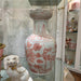 Danny's Fine Porcelain Home Decor Danny's Fine Porcelain Antique Finish Vase-Red Bird. Display It Alone Or with Flowers For