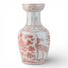 Danny's Fine Porcelain Home Decor Danny's Fine Porcelain Antique Finish Vase-Red Bird. Display It Alone Or with Flowers For