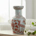 Danny's Fine Porcelain Home Decor Danny's Fine Porcelain Antique Finish Vase-Red Bird. Display It Alone Or with Flowers For