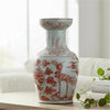 Danny's Fine Porcelain Home Decor Danny's Fine Porcelain Antique Finish Vase-Red Bird. Display It Alone Or with Flowers For