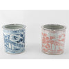 Danny's Fine Porcelain Home Decor Danny's Fine Porcelain Antiqued Finish Pot-Blue Peony
