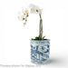 Danny's Fine Porcelain Home Decor Danny's Fine Porcelain Antiqued Finish Pot-Blue Peony