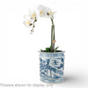 Danny's Fine Porcelain Home Decor Danny's Fine Porcelain Antiqued Finish Pot-Blue Peony