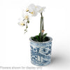 Danny's Fine Porcelain Home Decor Danny's Fine Porcelain Antiqued Finish Pot-Blue Peony