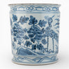 Danny's Fine Porcelain Home Decor Danny's Fine Porcelain Antiqued Finish Pot-Blue Peony