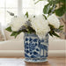 Danny's Fine Porcelain Home Decor Danny's Fine Porcelain Antiqued Finish Pot-Blue Peony