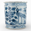 Danny's Fine Porcelain Home Decor Danny's Fine Porcelain Antiqued Finish Pot-Blue Peony