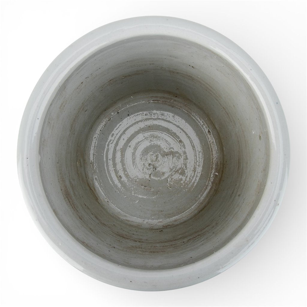 Danny's Fine Porcelain Home Decor Danny's Fine Porcelain Antiqued Finish Pot-Green Flower Bird