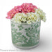 Danny's Fine Porcelain Home Decor Danny's Fine Porcelain Antiqued Finish Pot-Green Flower Bird
