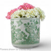 Danny's Fine Porcelain Home Decor Danny's Fine Porcelain Antiqued Finish Pot-Green Flower Bird