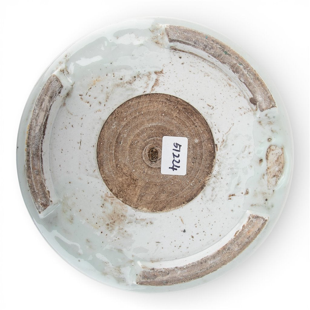 Danny's Fine Porcelain Home Decor Danny's Fine Porcelain Antiqued Finish Pot-Green Flower Bird