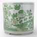 Danny's Fine Porcelain Home Decor Danny's Fine Porcelain Antiqued Finish Pot-Green Flower Bird