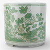 Danny's Fine Porcelain Home Decor Danny's Fine Porcelain Antiqued Finish Pot-Green Flower Bird
