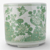 Danny's Fine Porcelain Home Decor Danny's Fine Porcelain Antiqued Finish Pot-Green Flower Bird