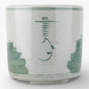 Danny's Fine Porcelain Home Decor Danny's Fine Porcelain Antiqued Finish Pot-Teal Green Flower