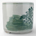 Danny's Fine Porcelain Home Decor Danny's Fine Porcelain Antiqued Finish Pot-Teal Green Flower