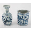 Danny's Fine Porcelain Home Decor Danny's Fine Porcelain Antiqued Finish Vase-Blue Bird. Display It Alone Or with Flowers For