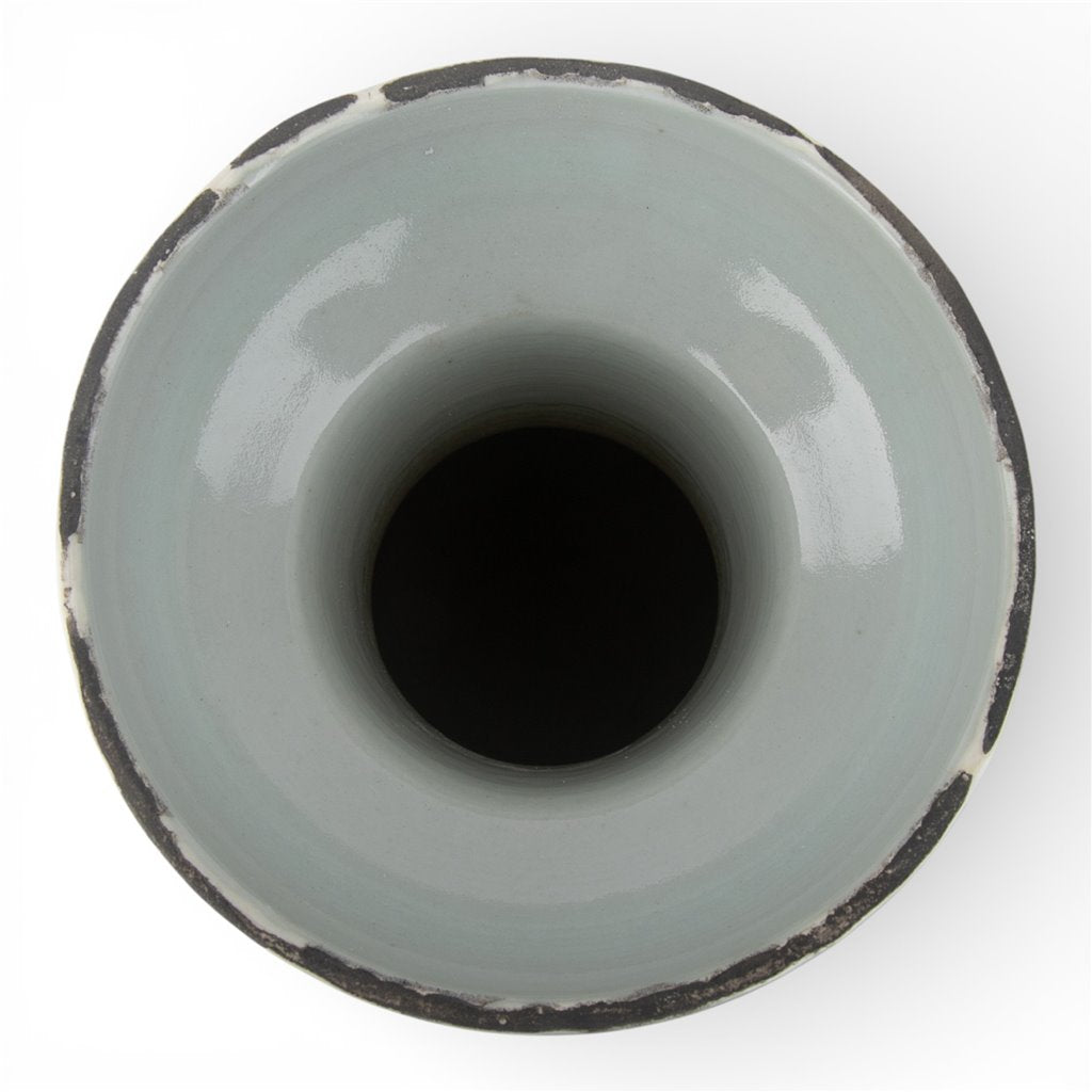 Danny's Fine Porcelain Home Decor Danny's Fine Porcelain Antiqued Finish Vase-Blue Bird. Display It Alone Or with Flowers For