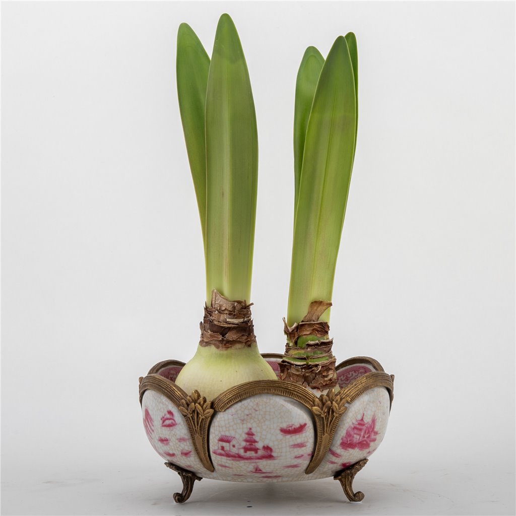 Danny's Fine Porcelain Home Decor Danny's Fine Porcelain Basin With Bronze-Pink Willow 14269
