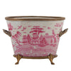 Danny's Fine Porcelain Home Decor Danny's Fine Porcelain Basin With Bronze-Pink Willow 14270