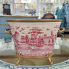 Danny's Fine Porcelain Home Decor Danny's Fine Porcelain Basin With Bronze-Pink Willow 14270
