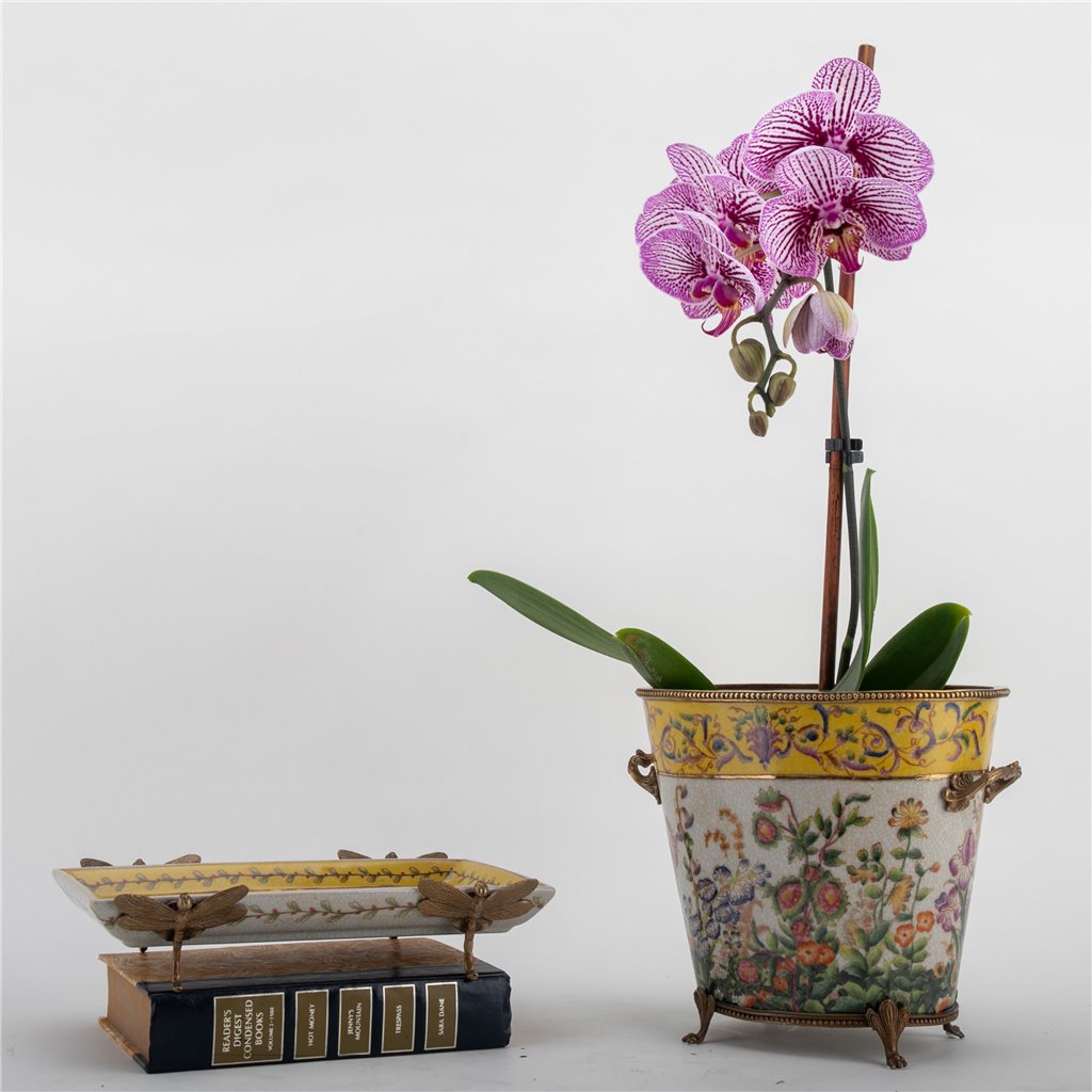 Danny's Fine Porcelain Home Decor Danny's Fine Porcelain Basin With Bronze-Wild Breeze 14272