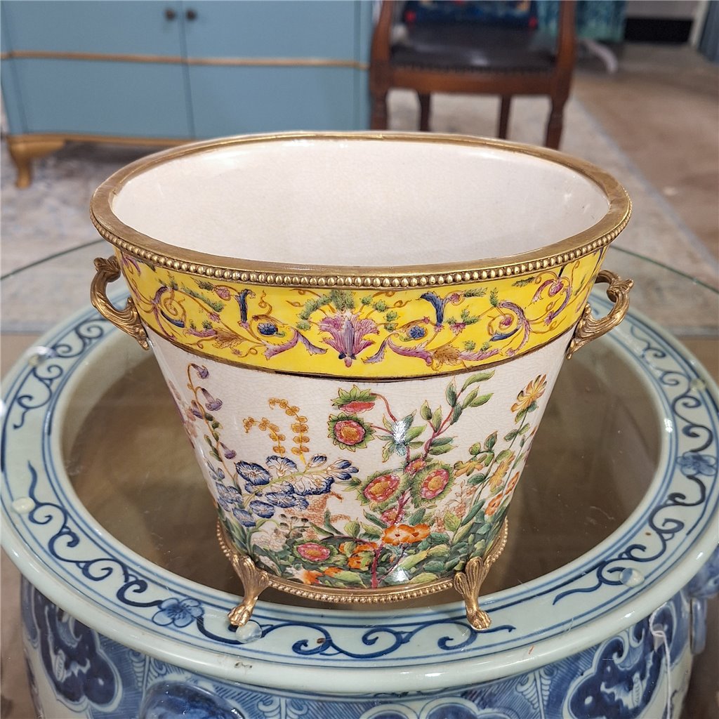 Danny's Fine Porcelain Home Decor Danny's Fine Porcelain Basin With Bronze-Wild Breeze 14272