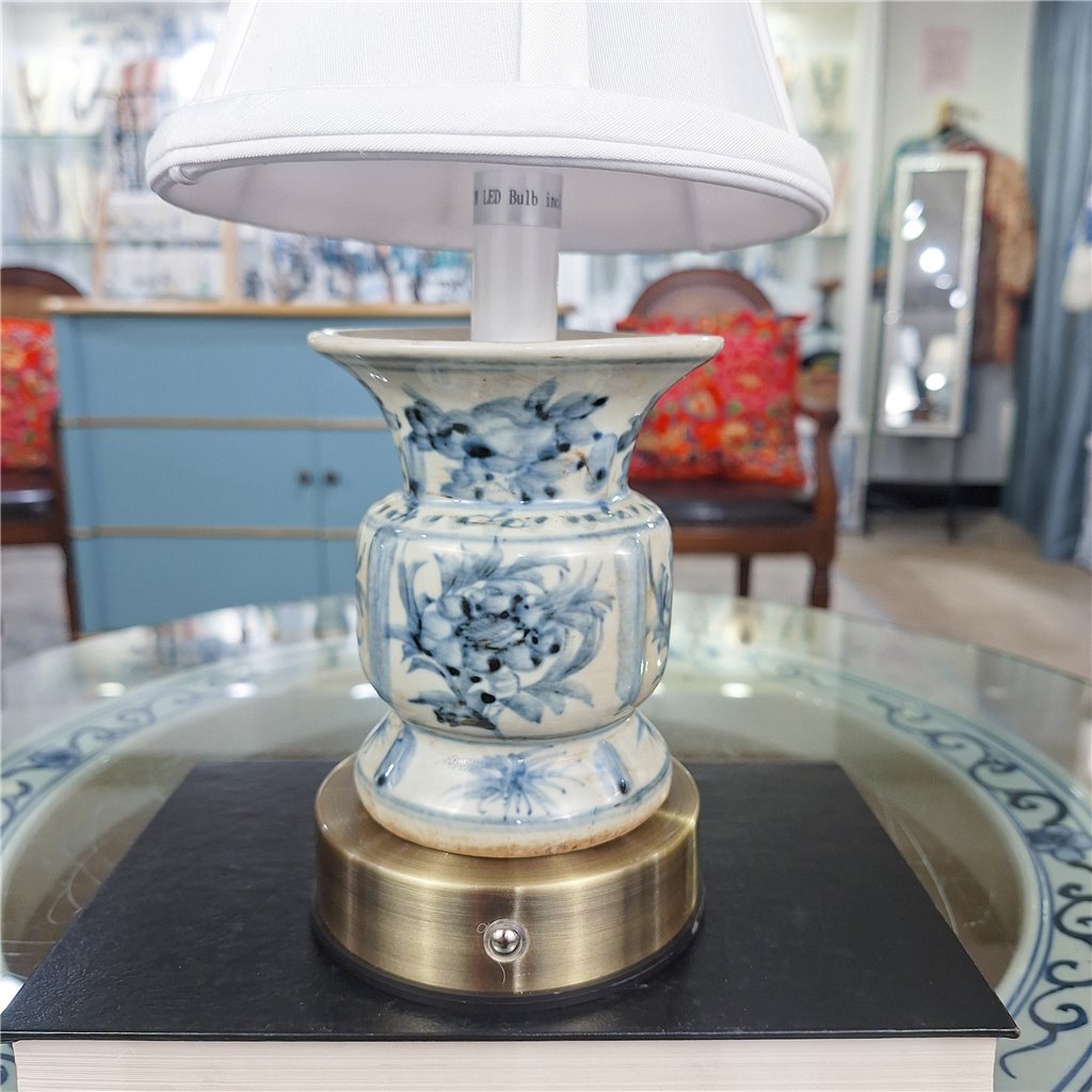 Danny's Fine Porcelain Home Decor Danny's Fine Porcelain Battery Rechargeable Touch Lamp – Blue & White Floral (Min 2)