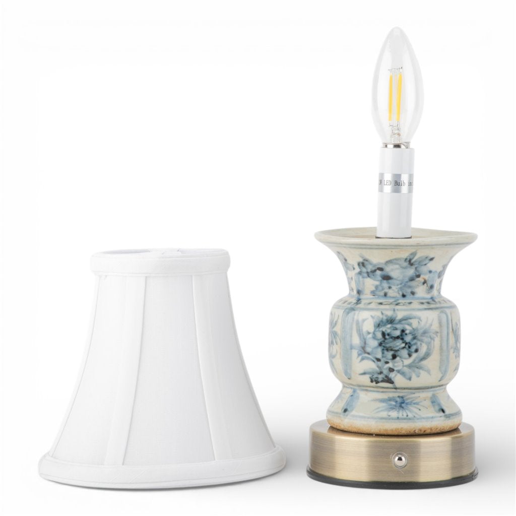 Danny's Fine Porcelain Home Decor Danny's Fine Porcelain Battery Rechargeable Touch Lamp – Blue & White Floral (Min 2)