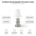 Danny's Fine Porcelain Home Decor Danny's Fine Porcelain Battery Rechargeable Touch Lamp – Blue & White Floral (Min 2)