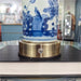 Danny's Fine Porcelain Home Decor Danny's Fine Porcelain Battery Rechargeable Touch Lamp – Blue & White Garden Scene (Min 2)