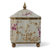 Danny's Fine Porcelain Home Decor Danny's Fine Porcelain Bird Pattern Hinged Box with Bronze Ormolu Spring Bloosom Collection