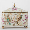 Danny's Fine Porcelain Home Decor Danny's Fine Porcelain Bird Pattern Hinged Box with Bronze Ormolu Spring Bloosom Collection