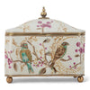 Danny's Fine Porcelain Home Decor Danny's Fine Porcelain Bird Pattern Hinged Box with Bronze Ormolu Spring Bloosom Collection