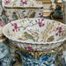 Danny's Fine Porcelain Home Decor Danny's Fine Porcelain Bird Pattern Oval Basin with Bronze Ormolu in Spring Blossoms