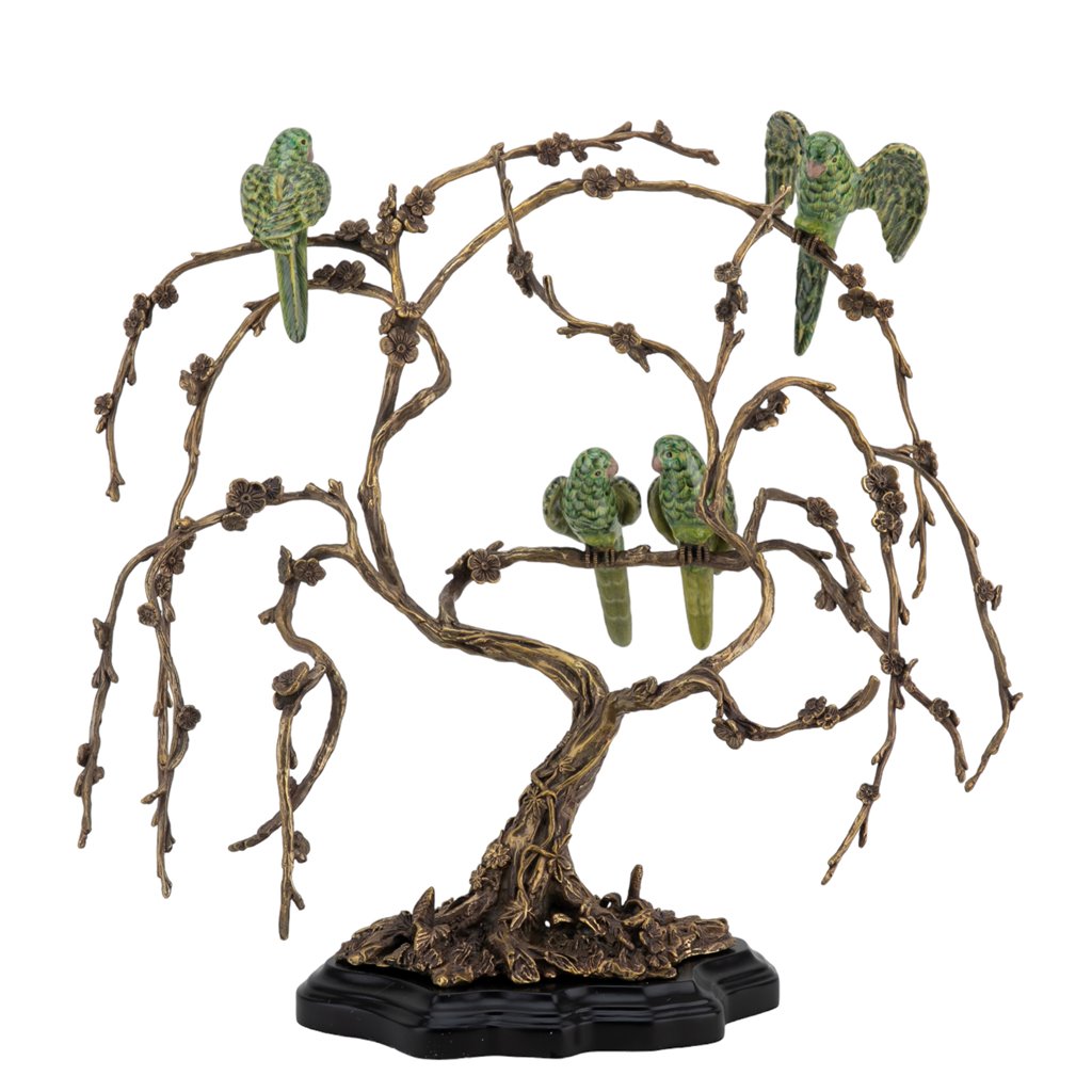 Danny's Fine Porcelain Home Decor Danny's Fine Porcelain Birds On Tree Branch Bronze 61001