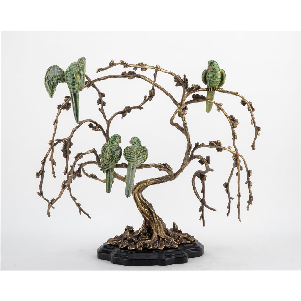 Danny's Fine Porcelain Home Decor Danny's Fine Porcelain Birds On Tree Branch Bronze 61001