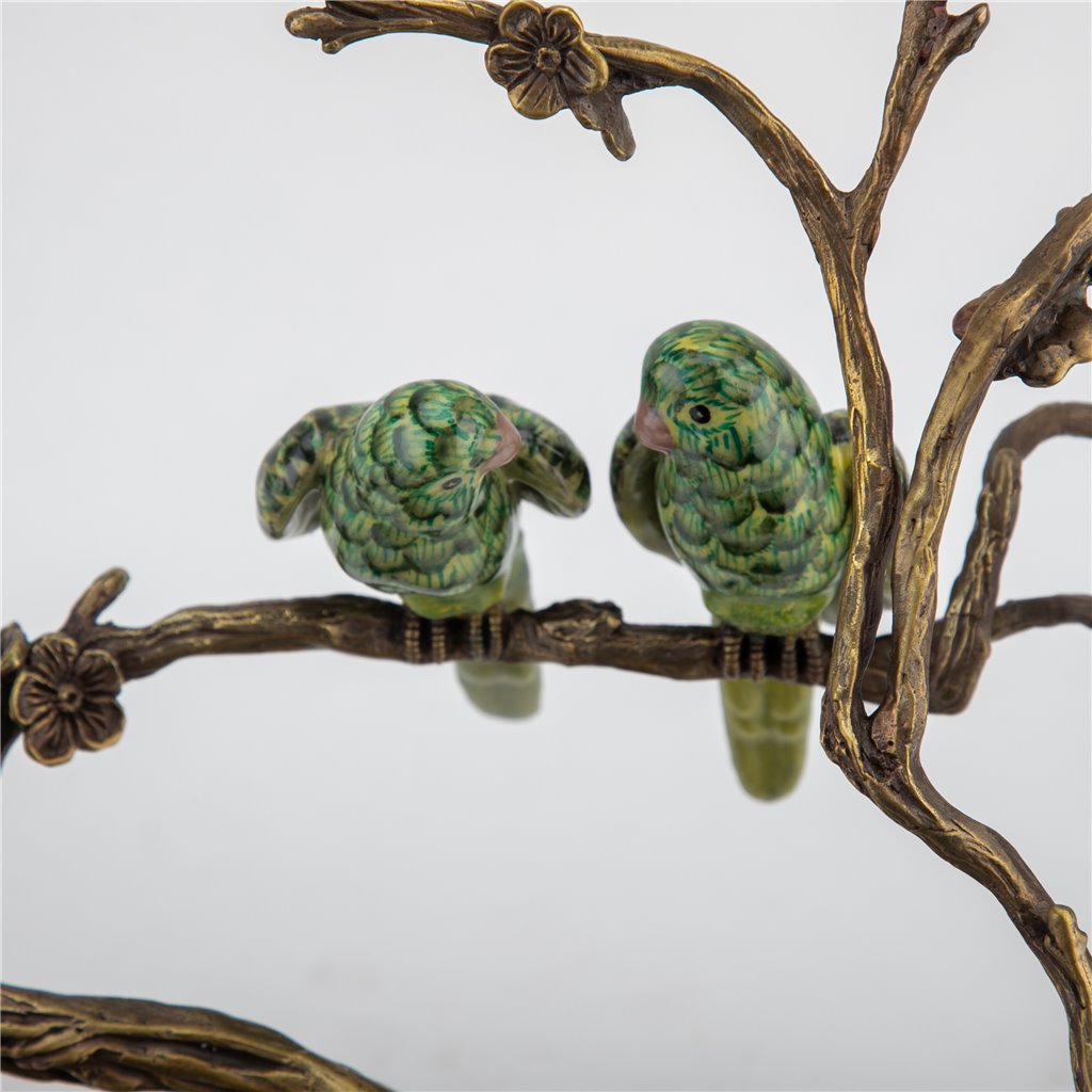 Danny's Fine Porcelain Home Decor Danny's Fine Porcelain Birds On Tree Branch Bronze 61001