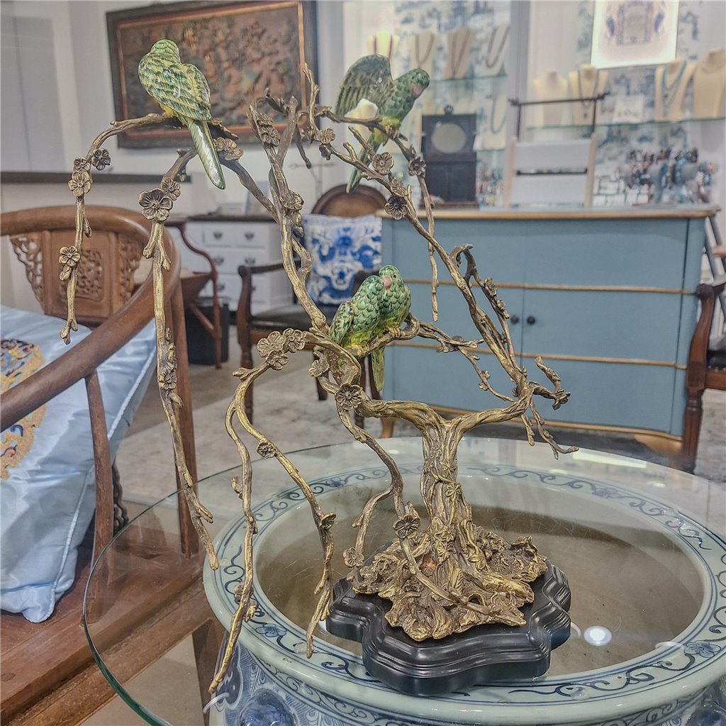 Danny's Fine Porcelain Home Decor Danny's Fine Porcelain Birds On Tree Branch Bronze 61001