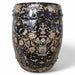 Danny's Fine Porcelain Home Decor Danny's Fine Porcelain Black Floral Porcelain Garden Stool - CLOSEOUT