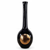 Danny's Fine Porcelain Home Decor Danny's Fine Porcelain Black Gold Bottle Vaseslender Black Bottle Vase Featuring A Simple Round - CLOSEOUT SAMPLE SALE