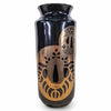 Danny's Fine Porcelain Home Decor Danny's Fine Porcelain Black Gold Vasetall Black Cylindrical Vase Decorated with Bold Gold - CLOSEOUT SAMPLE SALE