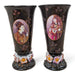 Danny's Fine Porcelain Home Decor Danny's Fine Porcelain Black Portrait Vase Pairpair of Black Flared Vases Featuring - CLOSEOUT SAMPLE SALE